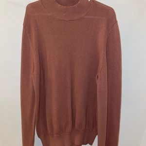 Burnt Orange Turtleneck. Size Medium.